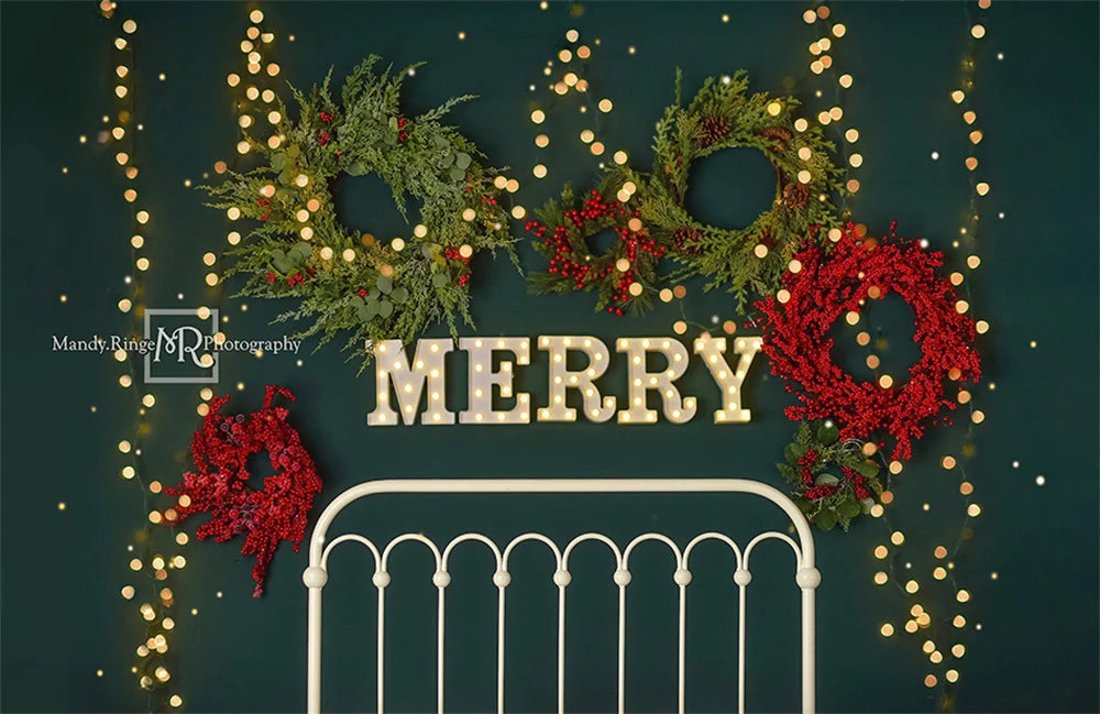 Kate Frohe Weihnachten Backdrop Sparkle Kopfteil von Mandy Ringe Photography - Kate Backdrop.de