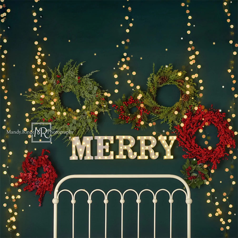 Kate Frohe Weihnachten Backdrop Sparkle Kopfteil von Mandy Ringe Photography - Kate Backdrop.de