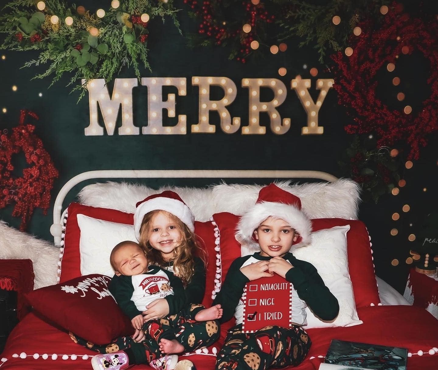 Kate Frohe Weihnachten Backdrop Sparkle Kopfteil von Mandy Ringe Photography - Kate Backdrop.de