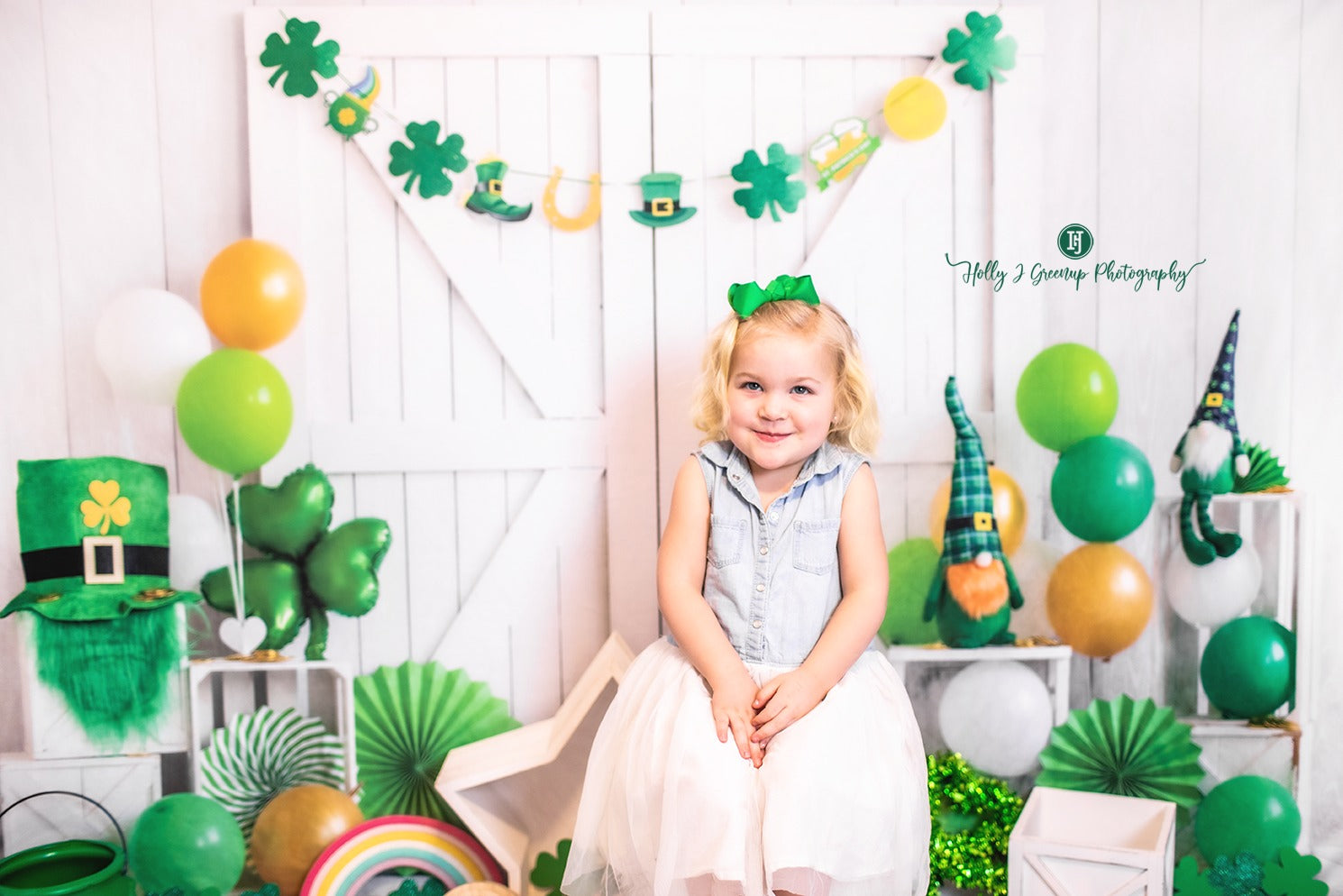 Kate St. Patrick's Day Hintergrund Glückstag Grün von Emetselch - Kate Backdrop.de