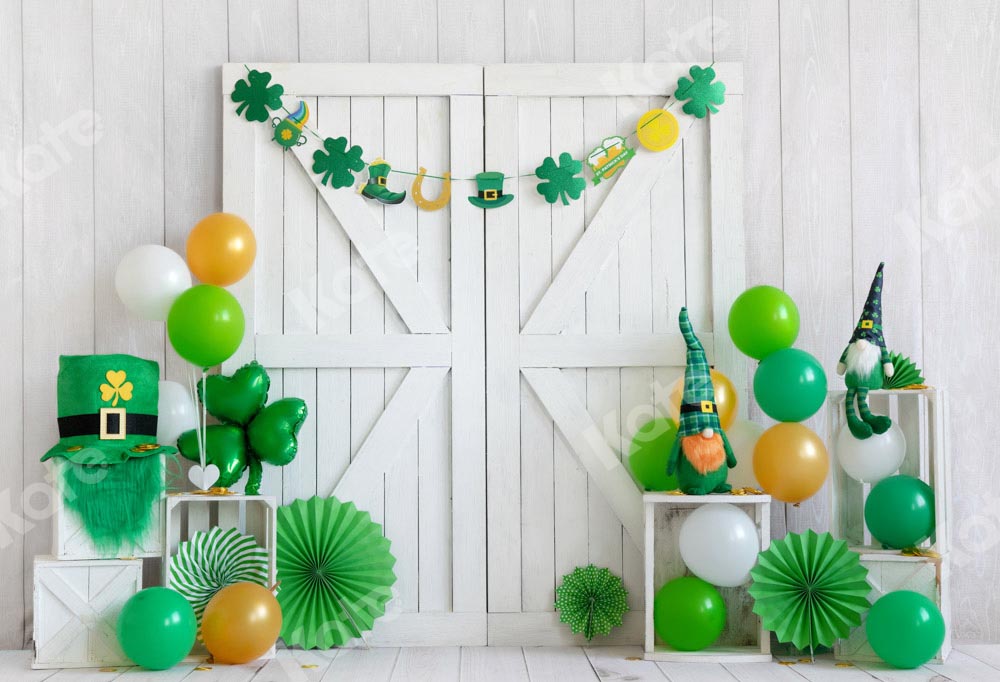 Kate St. Patrick's Day Hintergrund Glückstag Grün von Emetselch - Kate Backdrop.de