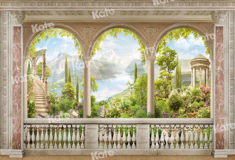 Kate Sommer Hintergrund Bogen Hochzeit Landschaft von Chain Photography - Kate Backdrop.de