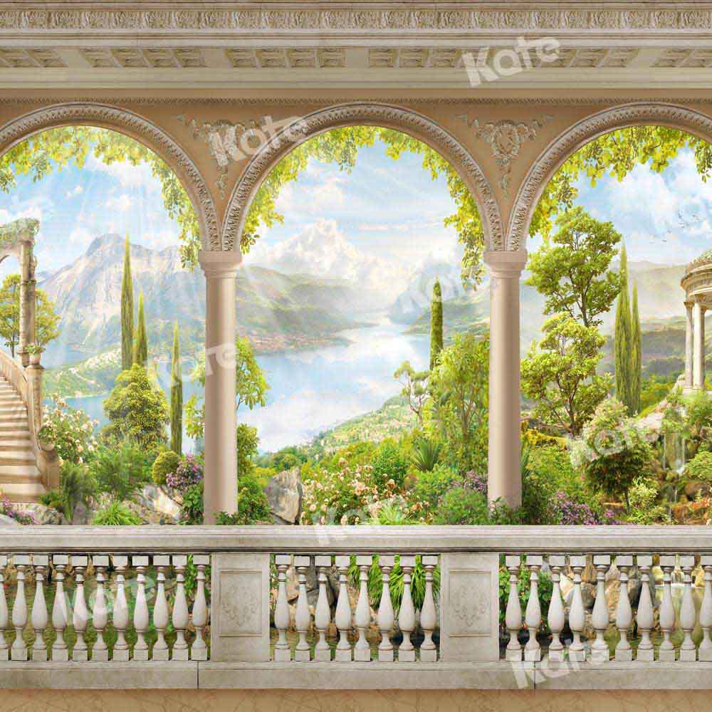 Kate Sommer Hintergrund Bogen Hochzeit Landschaft von Chain Photography - Kate Backdrop.de