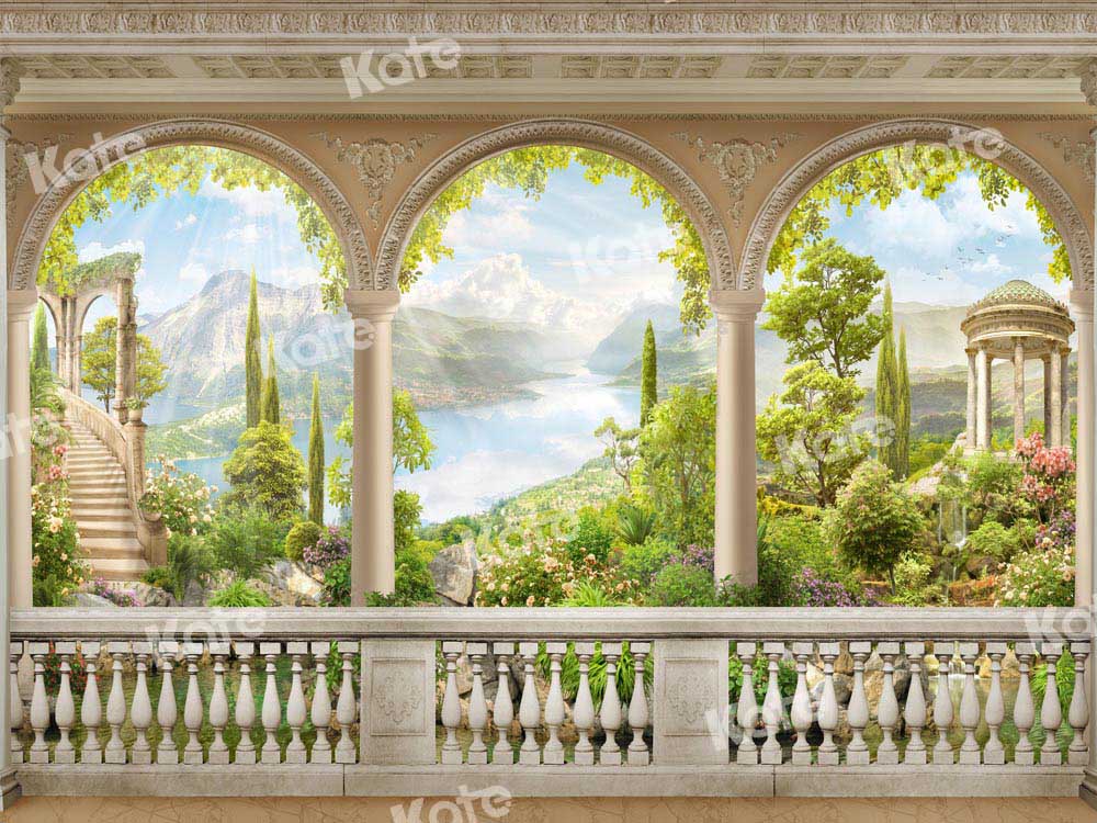 Kate Sommer Hintergrund Bogen Hochzeit Landschaft von Chain Photography - Kate Backdrop.de
