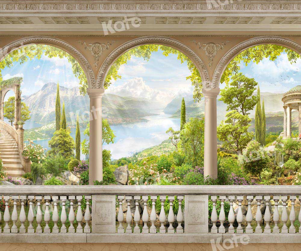 Kate Sommer Hintergrund Bogen Hochzeit Landschaft von Chain Photography - Kate Backdrop.de