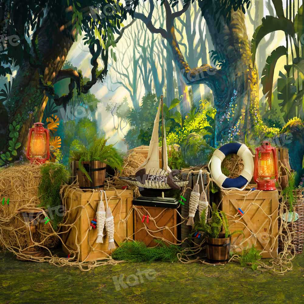 Kate Sommer Hintergrund Wald Junge von Emetselch - Kate Backdrop.de