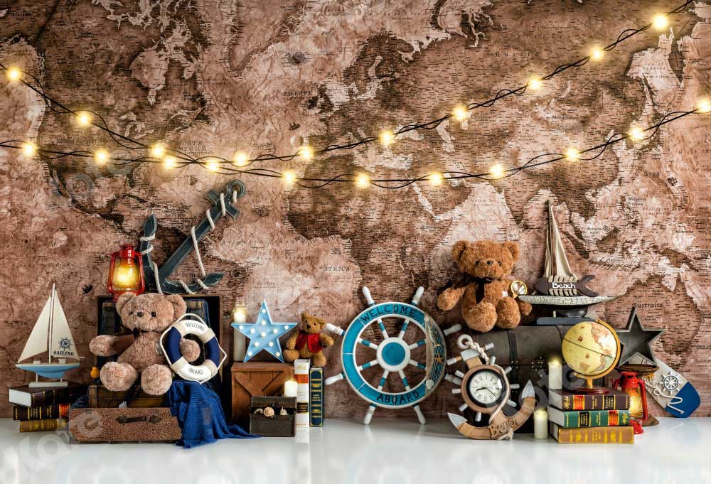 Kate Geburtstag Hintergrund Schule Einschulung Retro Wand von Emetselch - Kate Backdrop.de
