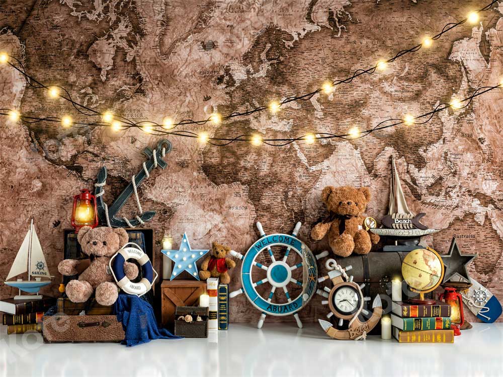 Kate Geburtstag Hintergrund Schule Einschulung Retro Wand von Emetselch - Kate Backdrop.de