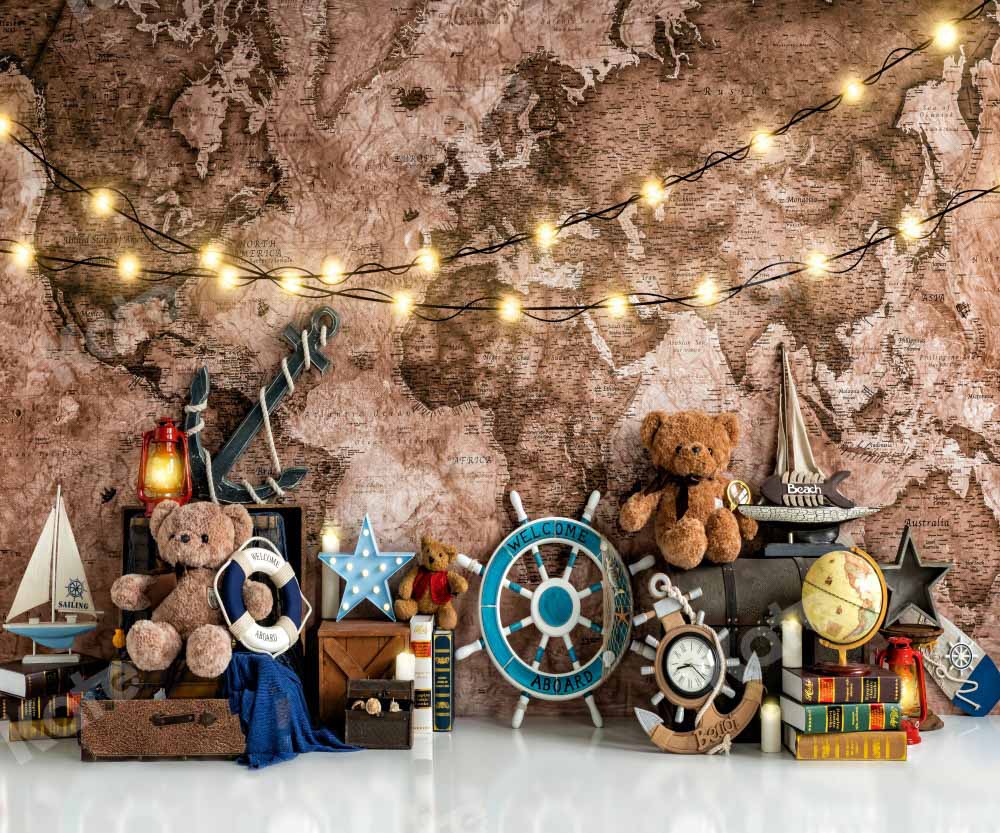 Kate Geburtstag Hintergrund Schule Einschulung Retro Wand von Emetselch - Kate Backdrop.de