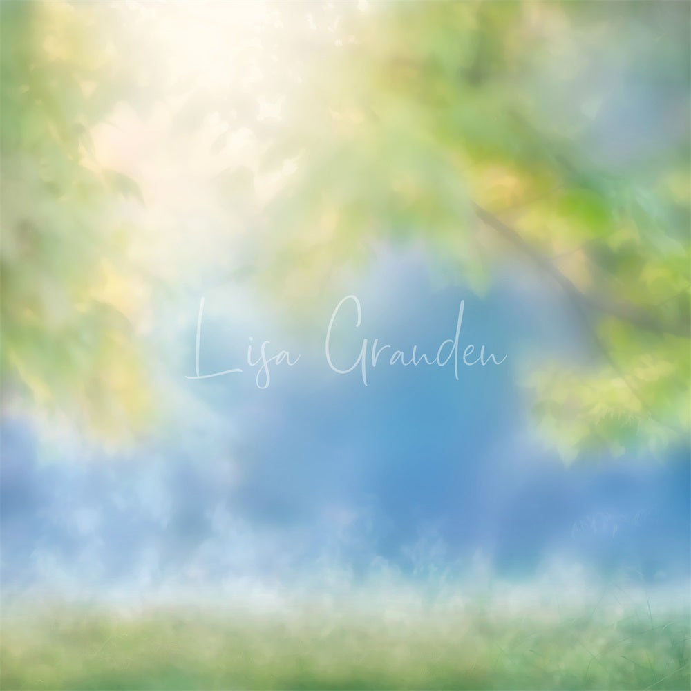 Kate Frühling grüne Blätter Bokeh Hintergrund für Fotografie von Lisa Granden - Kate Backdrop.de