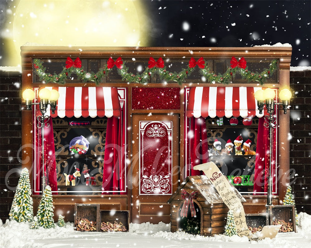 Kate Weihnachten Hintergrund Winter Weihnachtsmann Schnee von Mini MakeBelieve