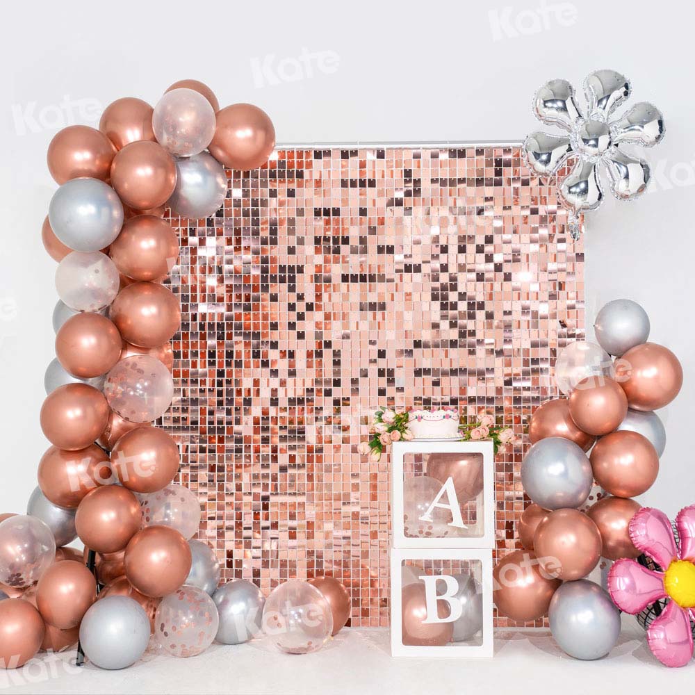 Kate Geburtstag Hintergrund Luftballons Paillette Wand Party AB von Emetselch - Kate Backdrop.de