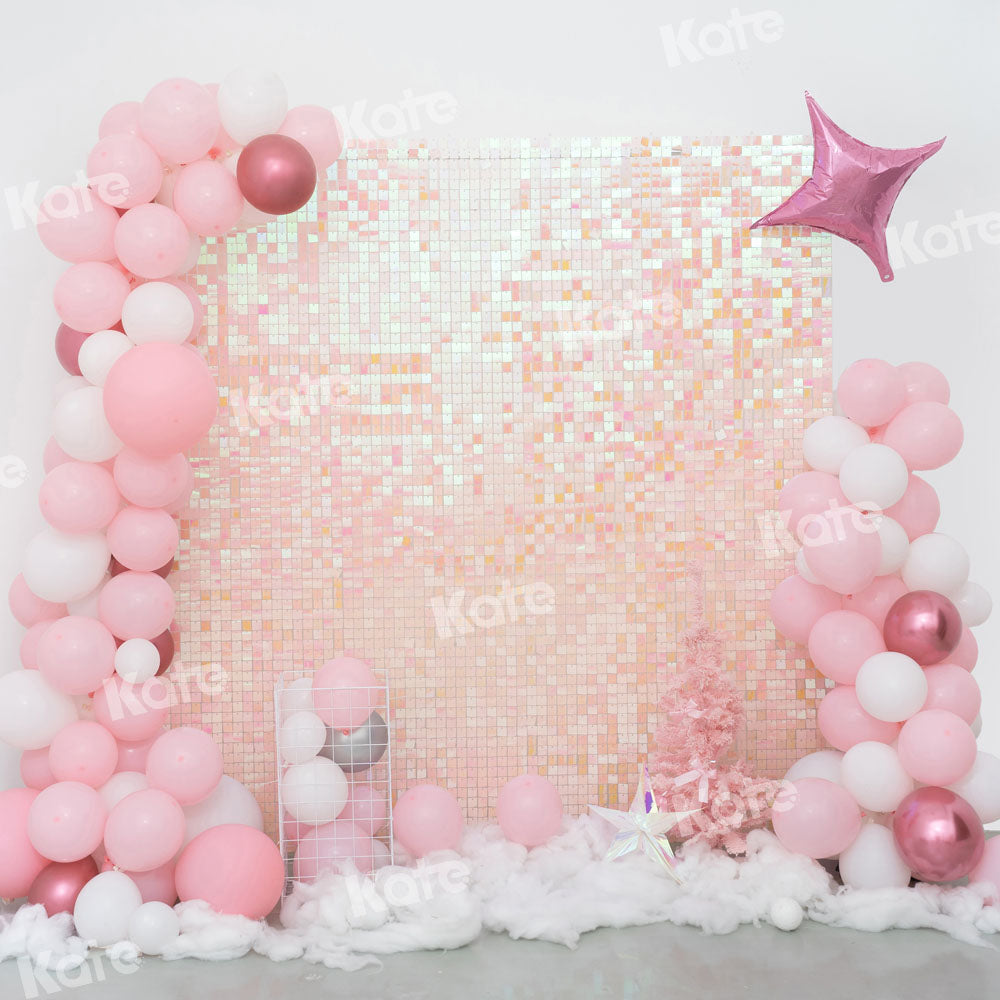 Kate Geburtstag Hintergrund Rosa Party Luftballons Glänzend von Emetselch