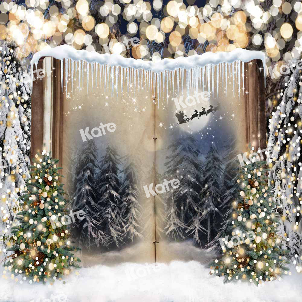 Kate Weihnachten Hintergrund Buch Bokeh von Chain Photography - Kate Backdrop.de