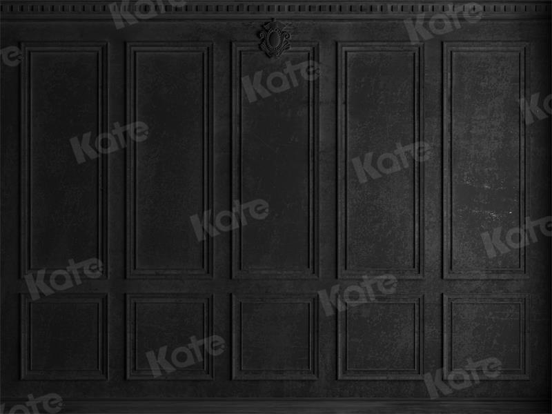 Kate Schwarz Vintage Wand Hochzeit Hintergrund für Fotografie - Kate Backdrop.de