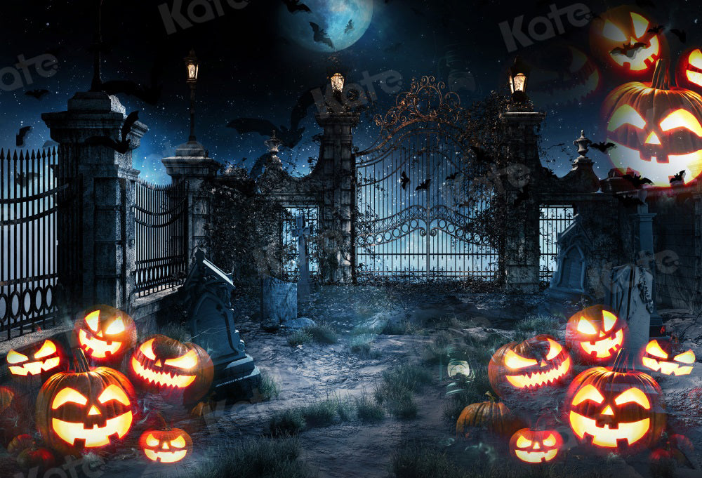 Kate Halloween Hintergrund Kürbis Nacht für Fotografie