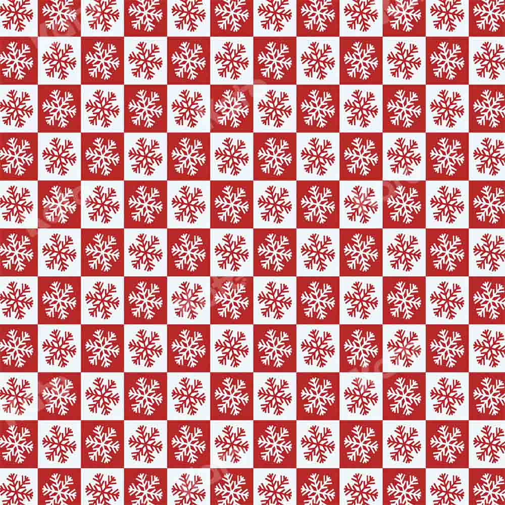 Kate Weihnachten Hintergrund Winter Schnee rot von Chain Photography - Kate Backdrop.de