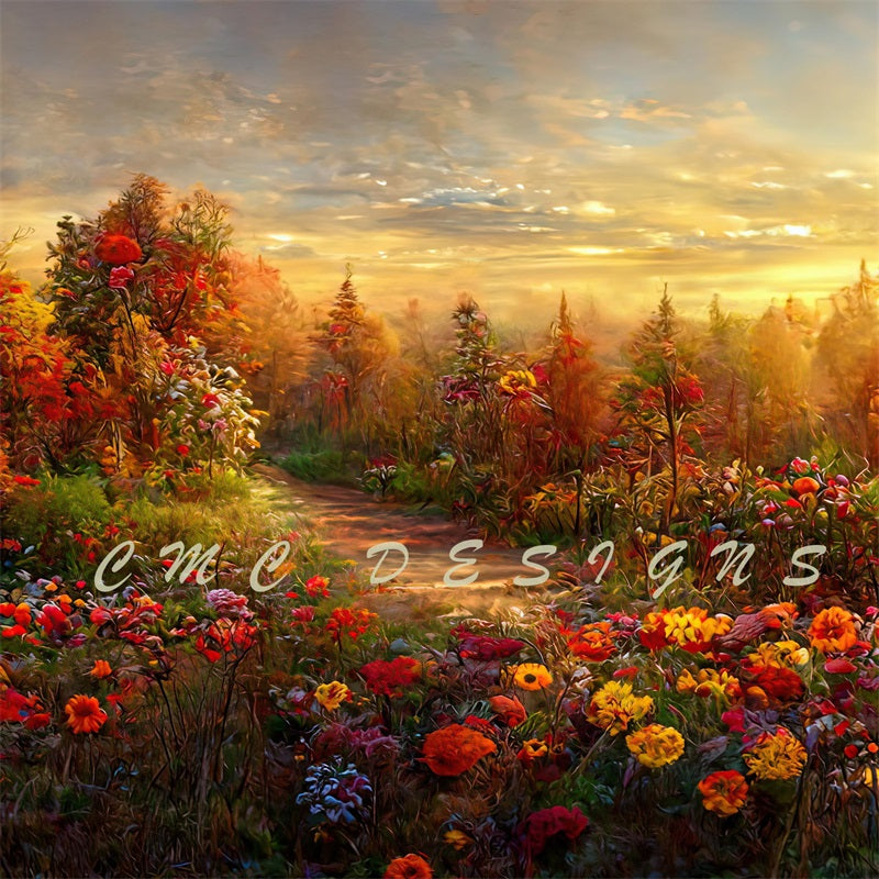 Kate Herbst Wald Garten Hintergrund von Candice Compton