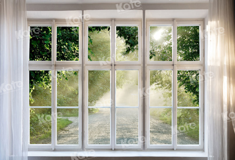 Kate Frühling Weiß Fenster Hintergrund von Chain Photography
