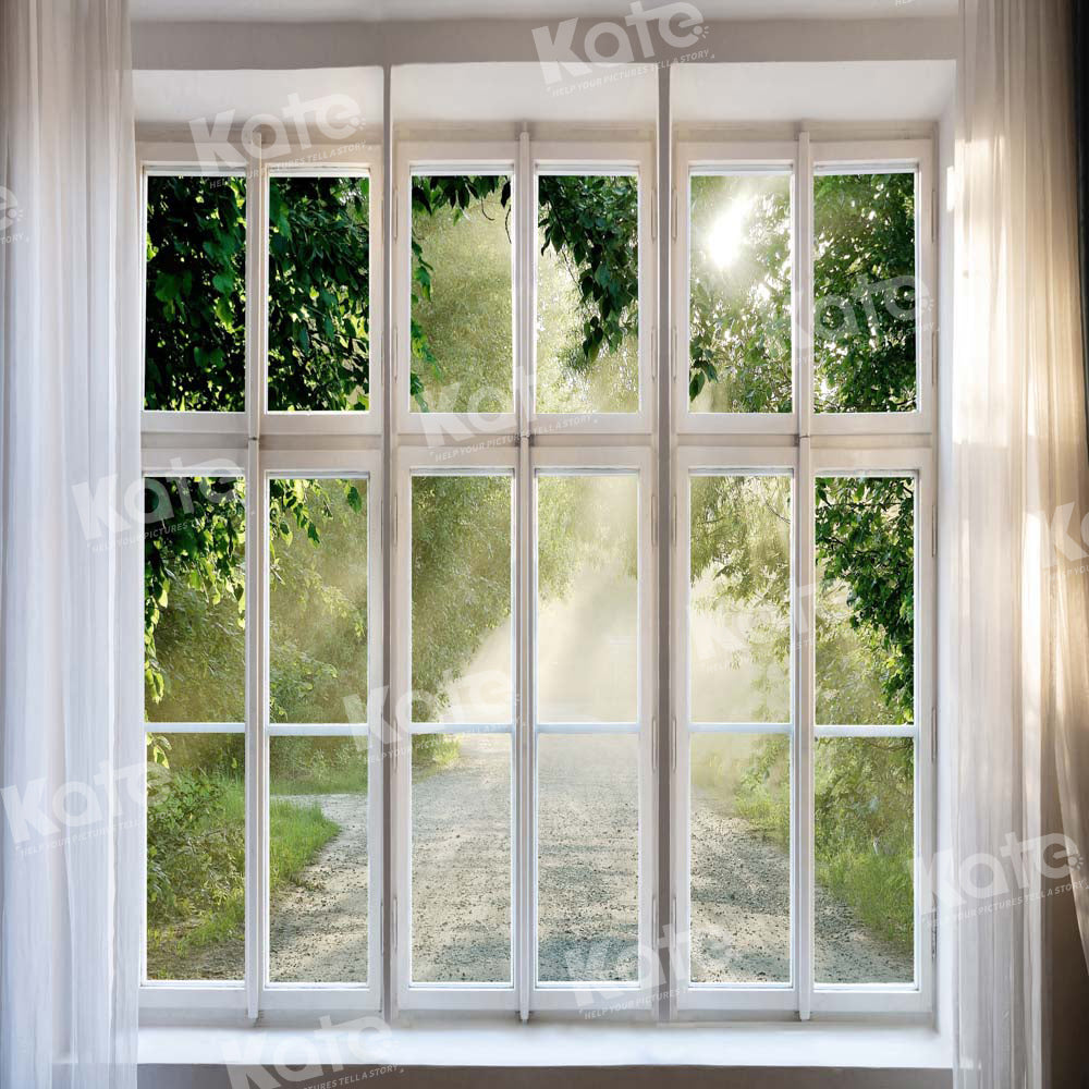Kate Frühling Weiß Fenster Hintergrund von Chain Photography