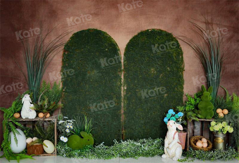 Kate Ostern Kaninchen Gras Kulisse für Fotografie - Kate Backdrop.de