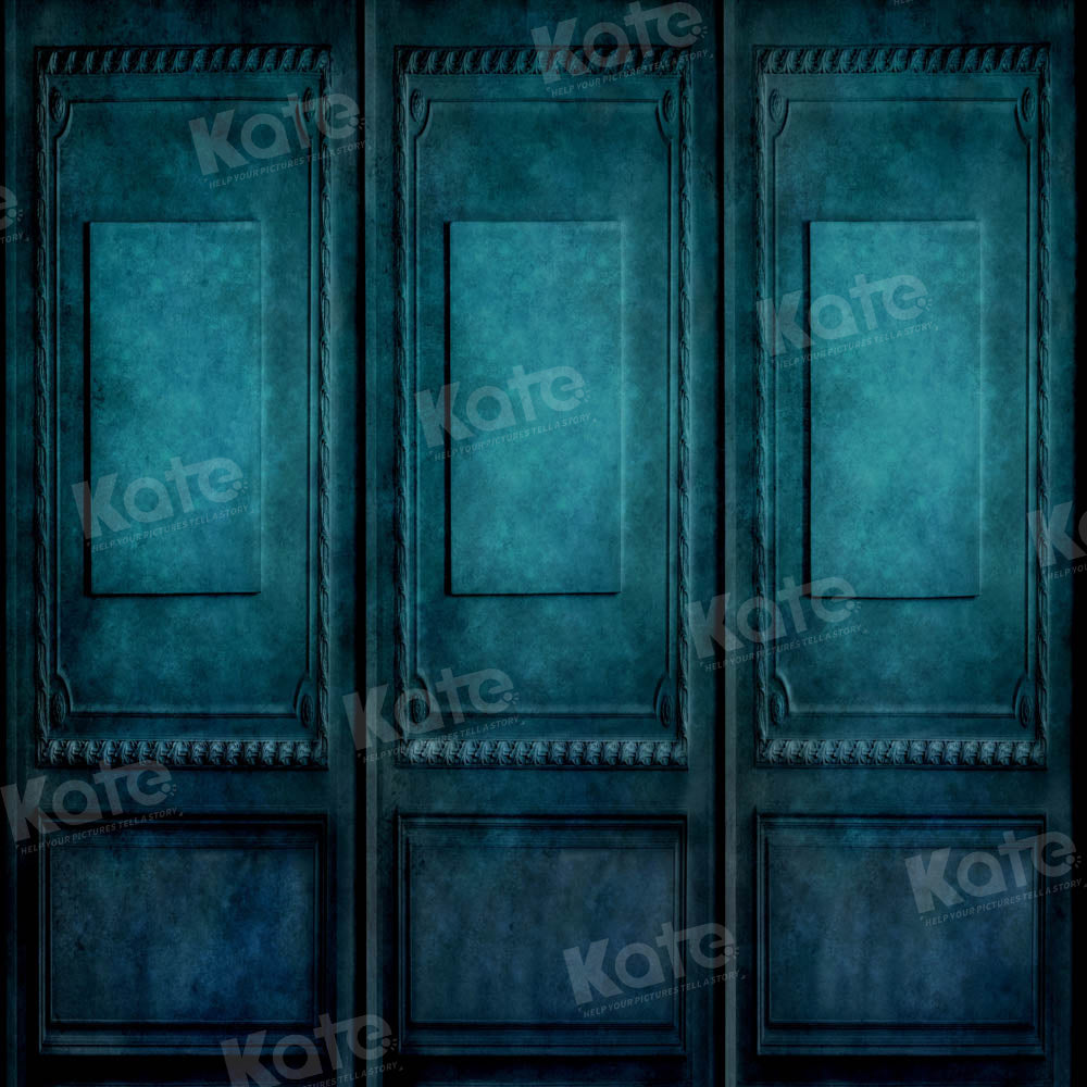Kate Dunkelblau Grün Retro Wand Hintergrund von Kate - Kate Backdrop.de