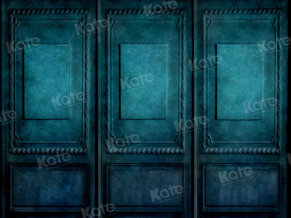 Kate Dunkelblau Grün Retro Wand Hintergrund von Kate - Kate Backdrop.de