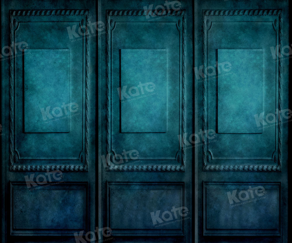 Kate Dunkelblau Grün Retro Wand Hintergrund von Kate - Kate Backdrop.de
