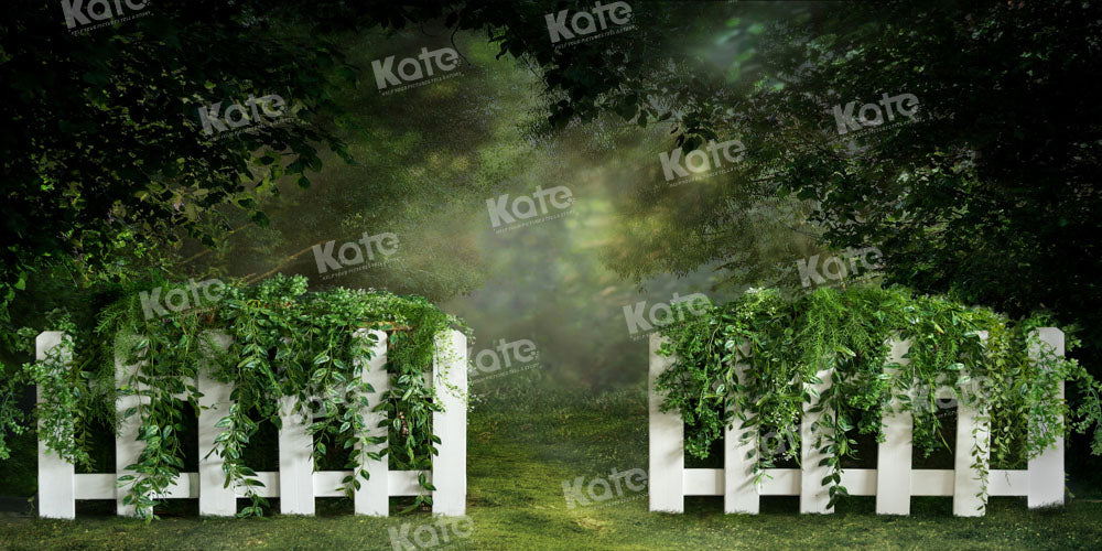 Kate Frühling Dschungel Gras Zaun Hintergrund von Emetselch - Kate Backdrop.de