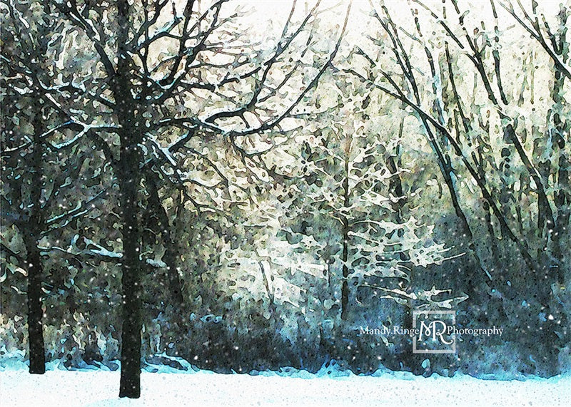Kate Weihnachten Aquarell Winterwälder von Mandy Ringe Photography