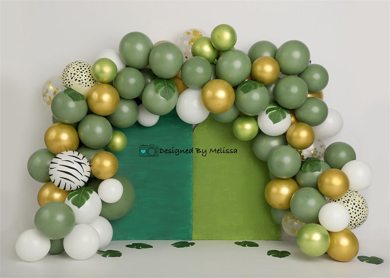 Kate Dschungel Greens Luftballons Kulisse von Melissa King