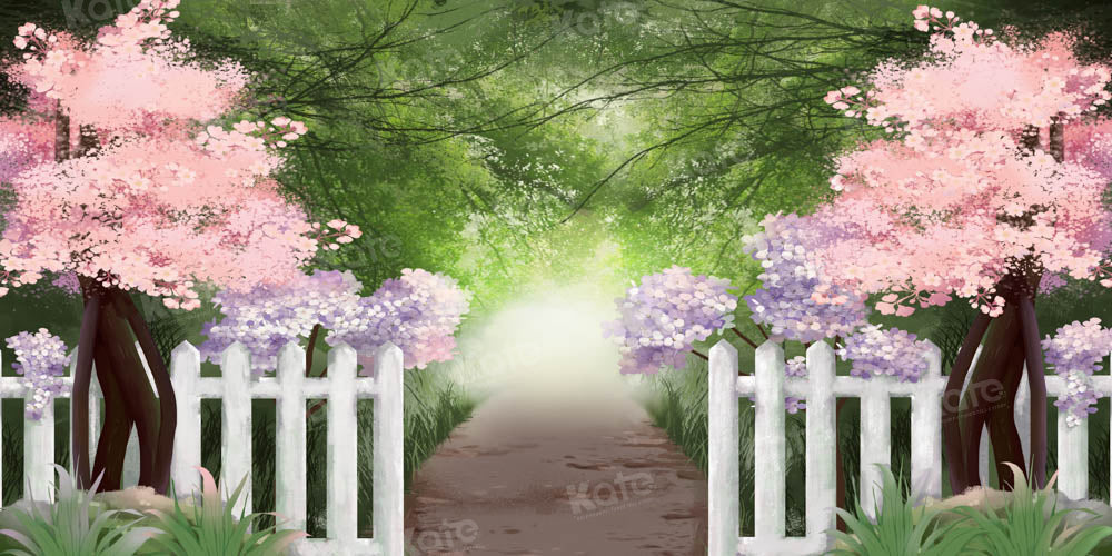 Kate Fine Art Painting Garten Weg Wald Hintergrund von GQ - Kate Backdrop.de