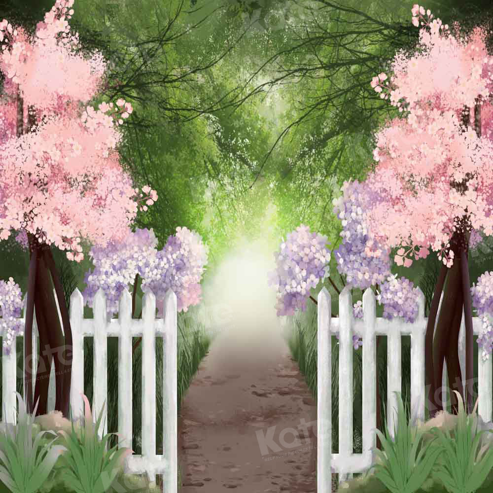 Kate Fine Art Painting Garten Weg Wald Hintergrund von GQ - Kate Backdrop.de