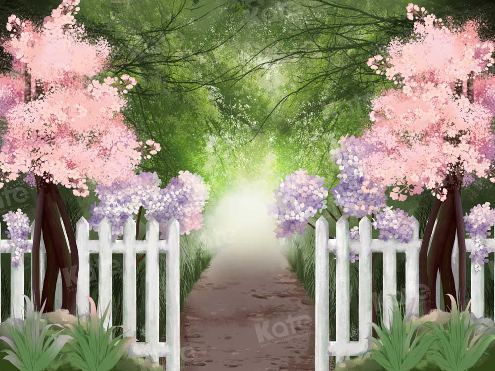Kate Fine Art Painting Garten Weg Wald Hintergrund von GQ - Kate Backdrop.de