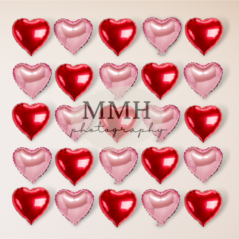 Kate I HEART You-Valentinstag Herz-Hintergrund von Melissa McCraw-Hummer