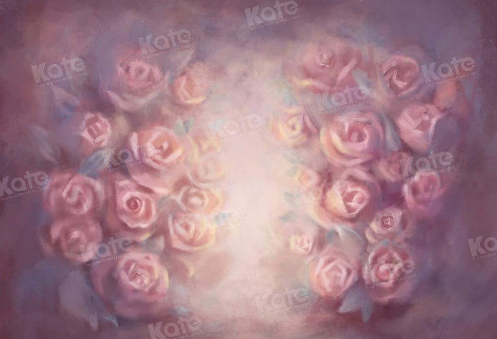 Kate Fine Art Hand Painted Floral Hintergrund von GQ