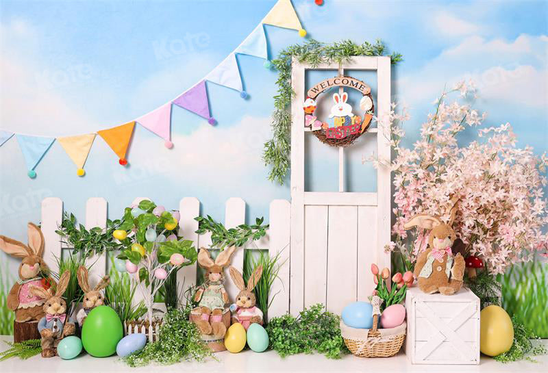 Kate Osterhase Garten Kulisse für Fotografie - Kate Backdrop.de