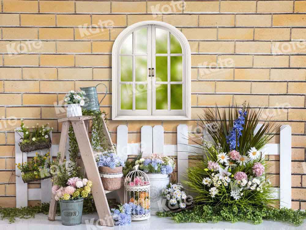 Kate Frühling Blumen Außenfenster Hintergrund von Emetselch