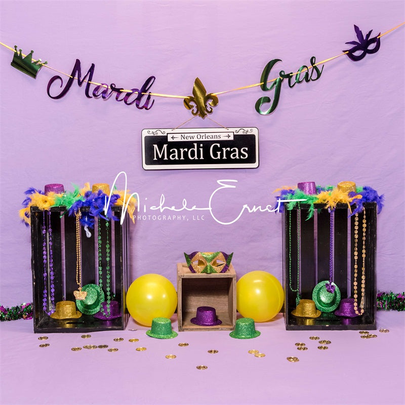 Kate Mardi Gras Hintergrund von Michele Ernst
