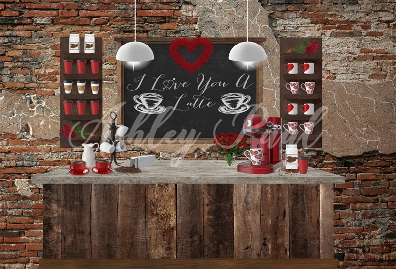Kate Valentinstag Café Hintergrund von Ashley Paul
