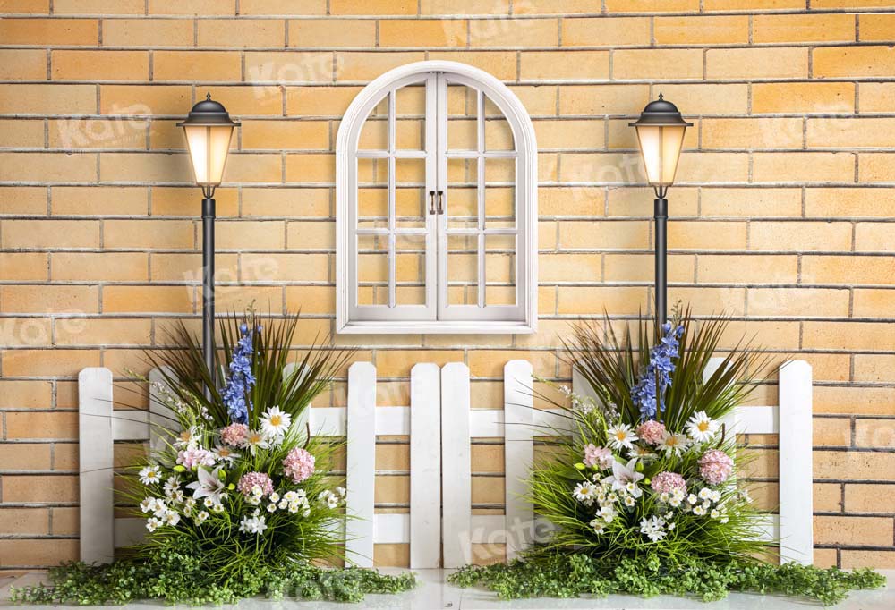 Kate Frühling Fenster Floral Hintergrund von Emetselch - Kate Backdrop.de