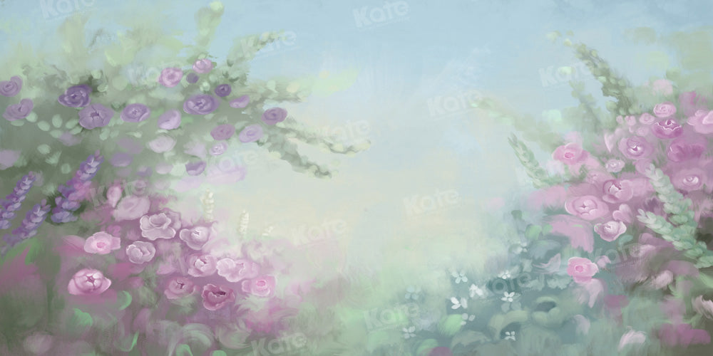 Kate Feiner handgemalter Blumenhintergrund von GQ - Kate Backdrop.de