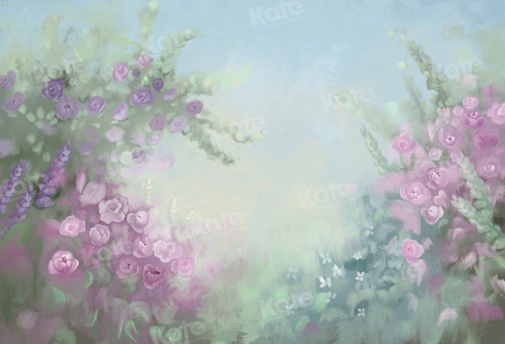 Kate Feiner handgemalter Blumenhintergrund von GQ