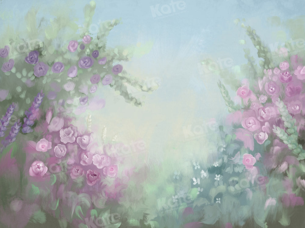 Kate Feiner handgemalter Blumenhintergrund von GQ - Kate Backdrop.de
