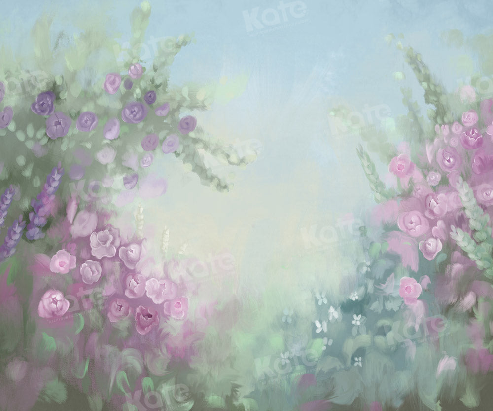 Kate Feiner handgemalter Blumenhintergrund von GQ