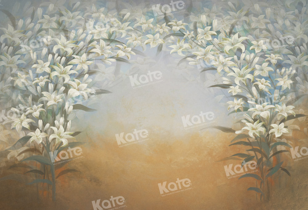 Kate Fine Art Painted Floral Hintergrund von GQ