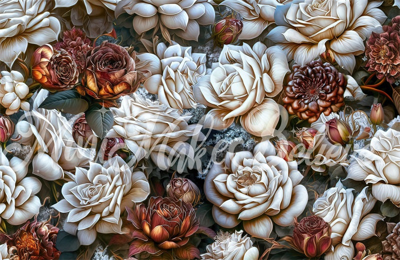 Kate Gemalt Fine Art Floral Frühling Blumen Mothers Day Hochzeit Boudoir Kulisse von Mini MakeBelieve - Kate Backdrop.de