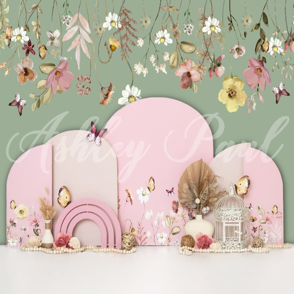 Kate Frühlingsblumen-Hintergrundkulisse von Ashley Paul