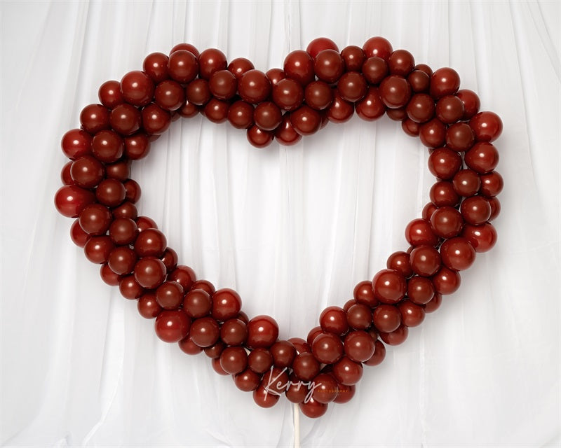 Kate Valentines Red Ballon Bogen Hintergrund von Kerry Anderson - Kate Backdrop.de