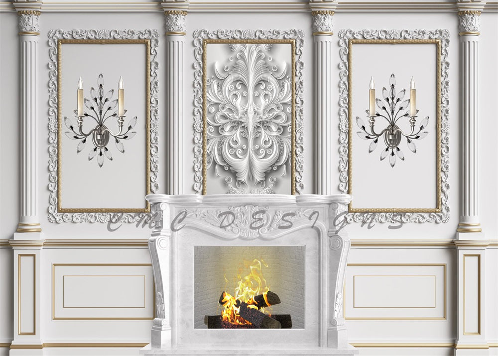 Kate Eleganter Mantel Wandhintergrund von Megan Leigh Photography - Kate Backdrop.de